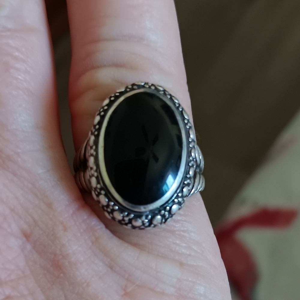 Sterling Silver Onyx Ring